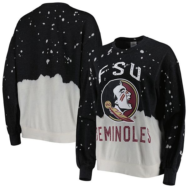 Женская Футболка Unbranded Florida State Seminoles Twice As Nice Faded Dip-Dye Gameday Couture