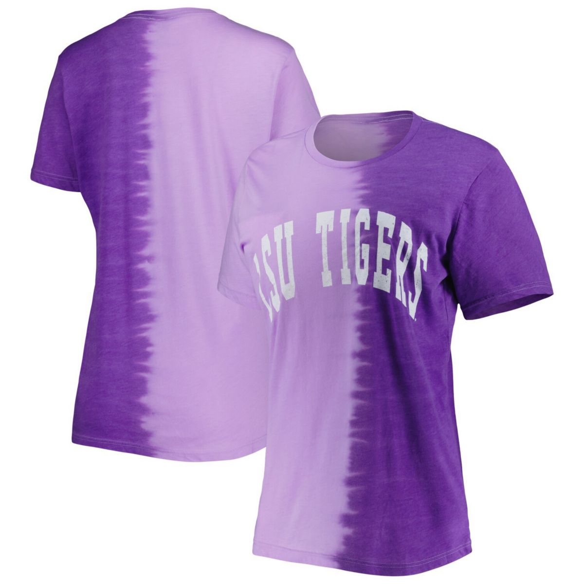 Женская Футболка Gameday Couture Фиолетовая LSU Tigers Find Your Groove Split-Dye Gameday Couture