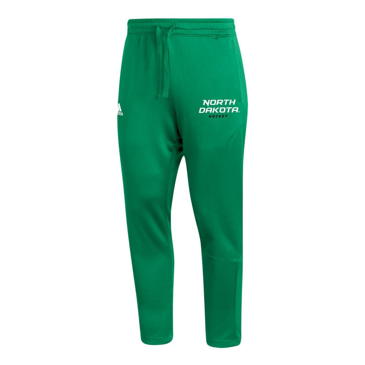 Мужские Повседневные брюки adidas Kelly Green North Dakota Hockey Sideline AEROREADY Unbranded