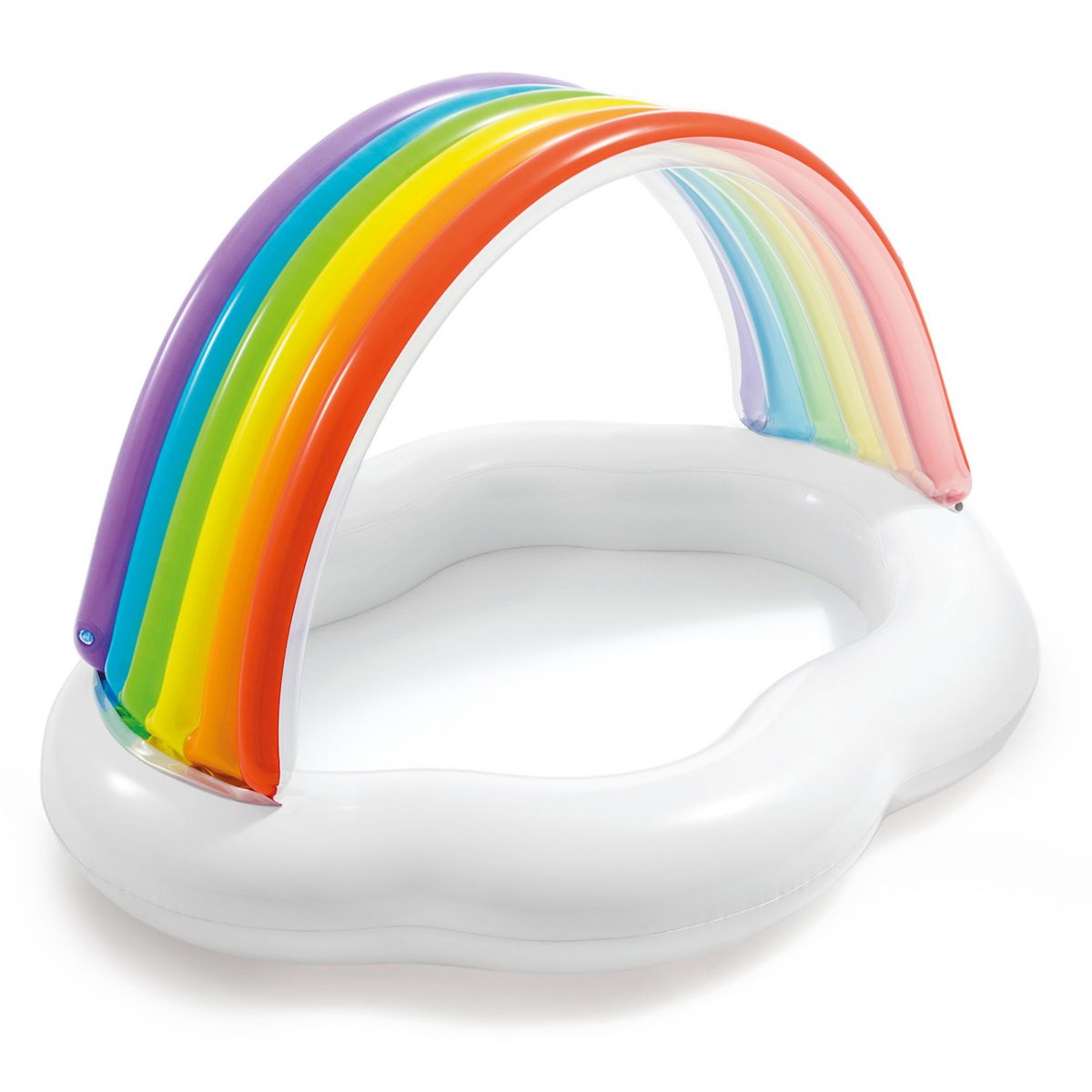 Intex 57141EP Inflatable Rainbow Cloud Outdoor Baby Pool for Ages 1-3 Years Old Intex