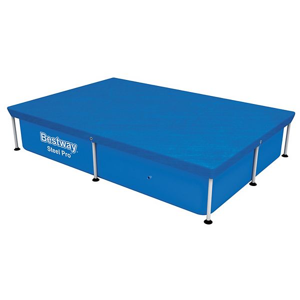 Bestway 87&#34; x 59&#34; Rectangle Above Ground Swimming Pool Cover, Pool Not Included Bestway