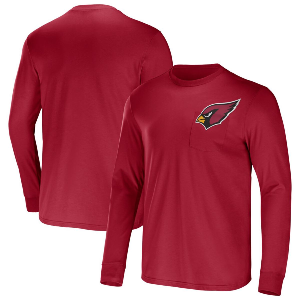 Мужская Футболка NFL x Darius Rucker Collection by Fanatics Arizona Cardinals Long Sleeve Pocket NFL x Darius Rucker Collection by Fanatics