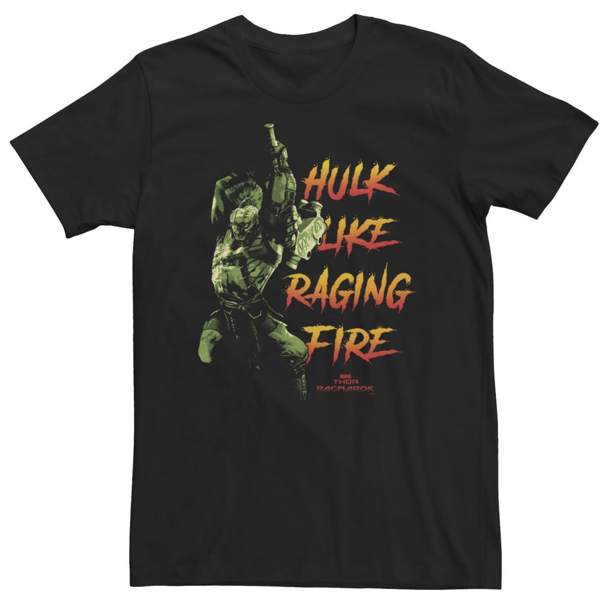 Мужская Футболка Marvel Thor Ragnarok Hulk Like Raging Fire Tee Marvel