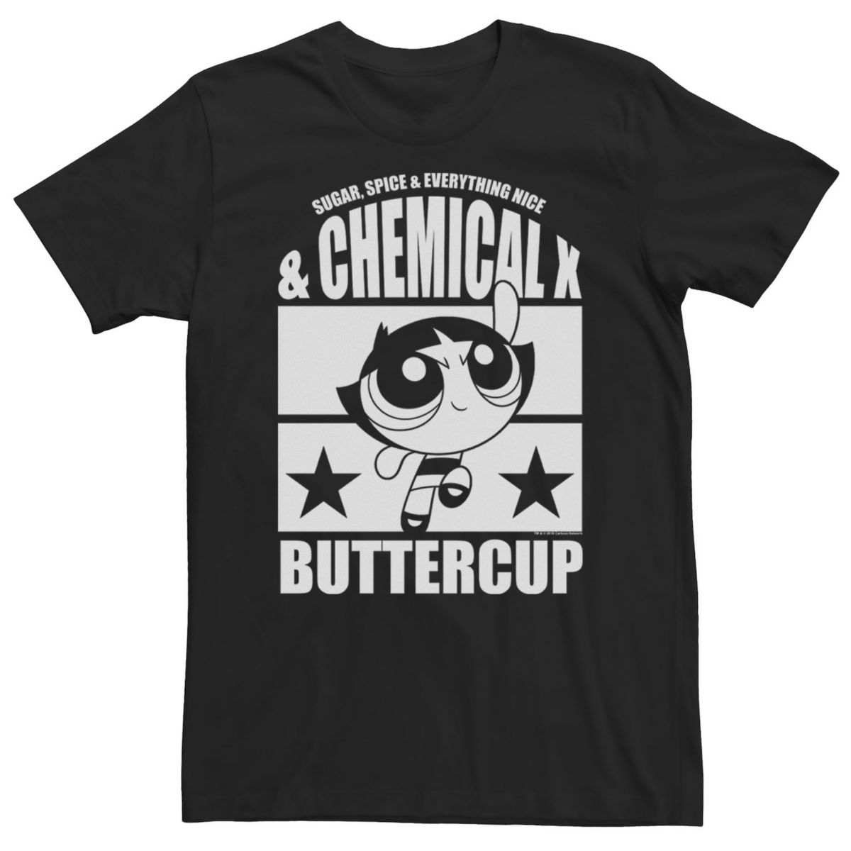 Футболка Big & Tall Cartoon Network Крутые девчонки Buttercup Chemical X Cartoon Network