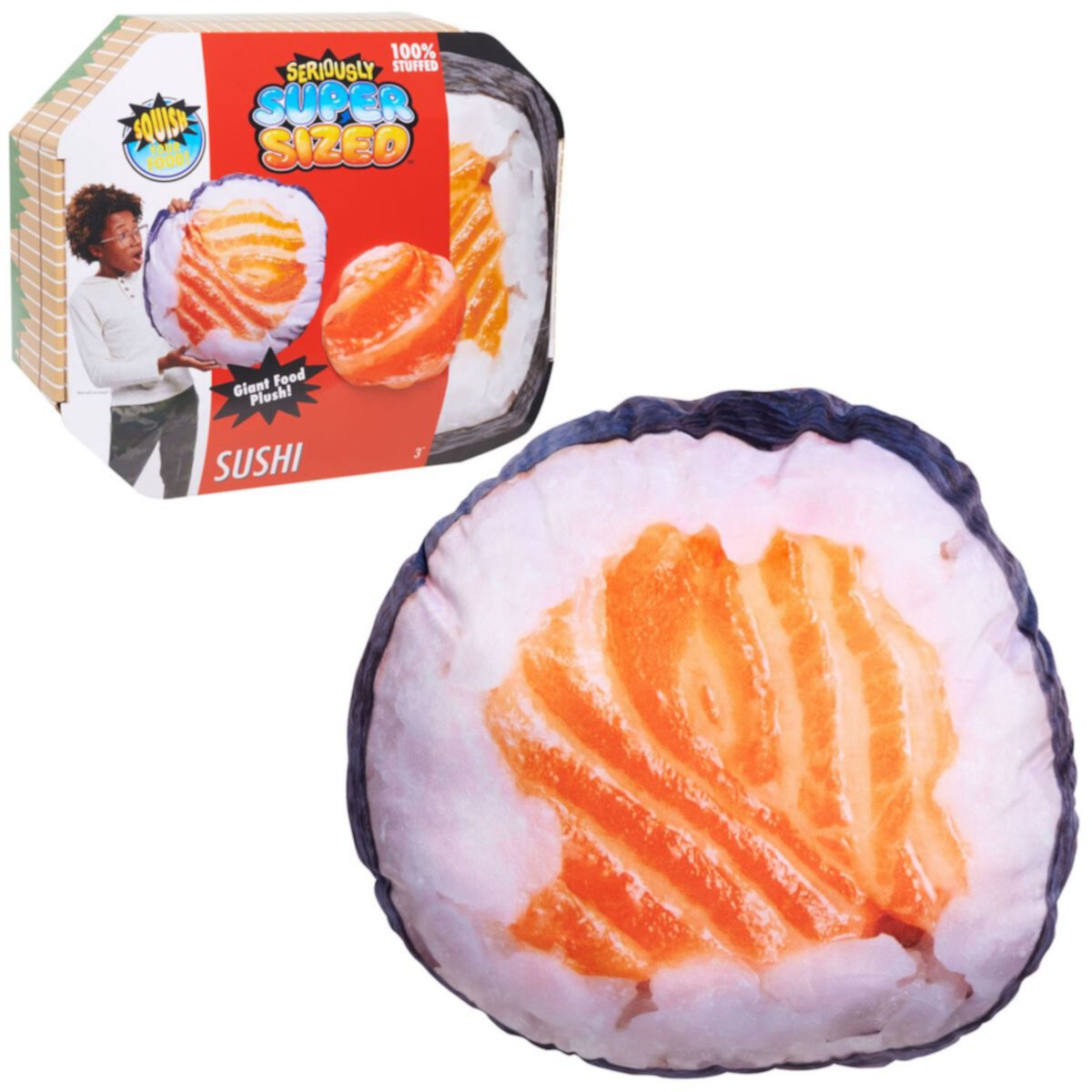 Just Play Seriously Super Size Sushi Food Plush Just Play
