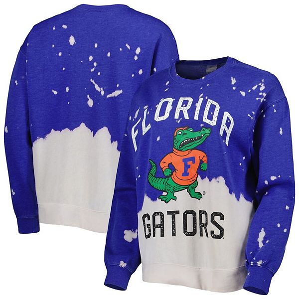 Women's Gameday Couture Royal Florida Gators Twice As Nice Faded Dip-Dye Pullover Sweatshirt Gameday Couture