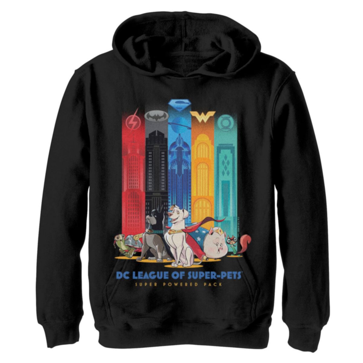 Джерси DC Comics Для мальчиков Super Pets Groupshot Hoodie DC Comics