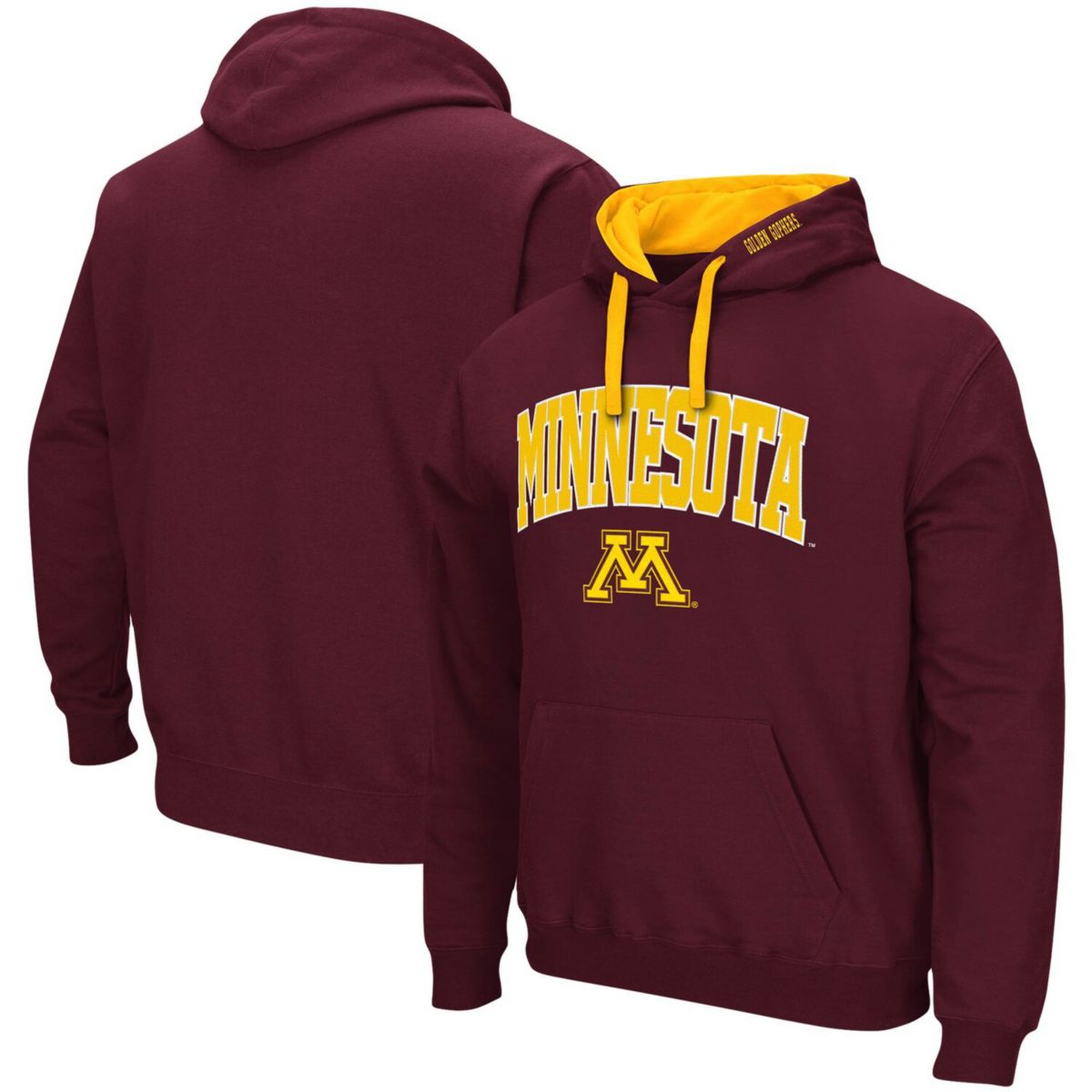 Мужской Футболка Colosseum Maroon Minnesota Golden Gophers Arch & Logo 2.0 Colosseum