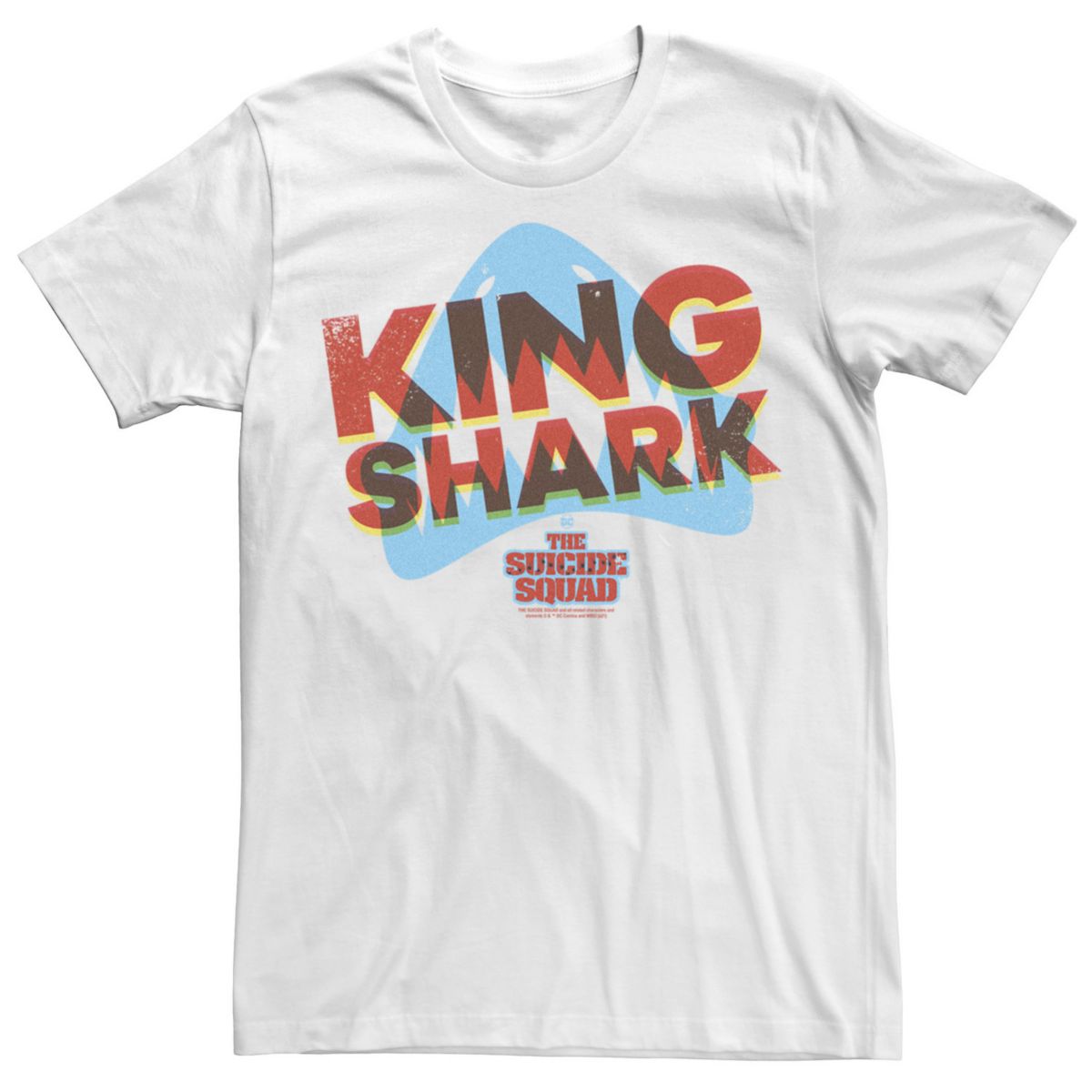 Большой &усилитель; Футболка Tall DC Comics The Suicide Squad King Shark Overlay с логотипом DC Comics