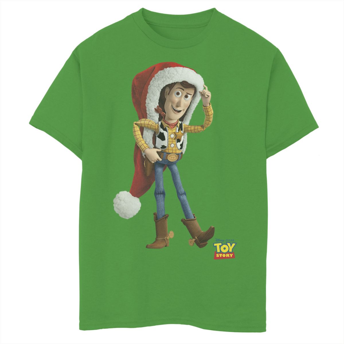 Большая футболка с изображением шапки Санта-Клауса Disney/Pixar's Toy Story для мальчиков 8–20 лет Disney