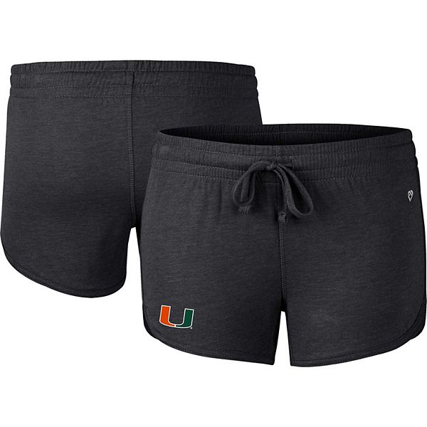 Женские шорты Colosseum Heather Black Miami Hurricanes Simone Core Colosseum