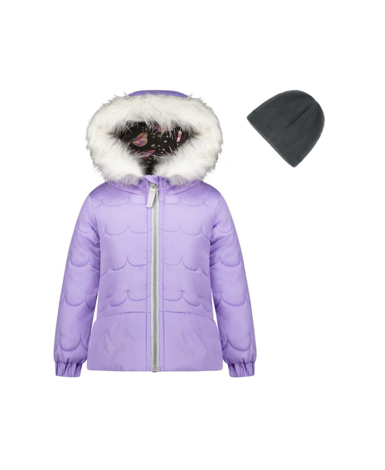 Пальто и шапочка Little Girls Bubble, комплект из 2 предметов Weathertamer