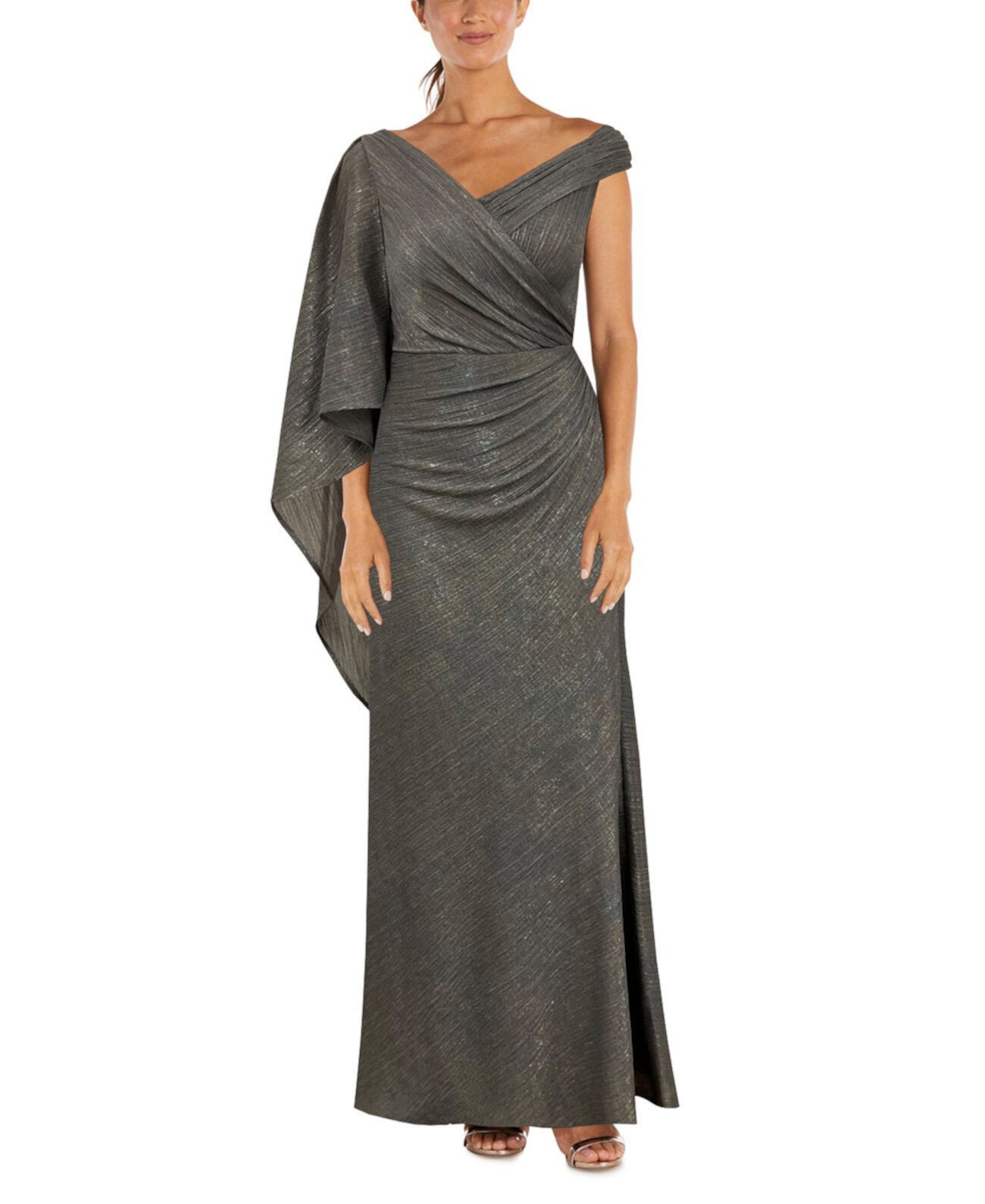 Женское платье с драпировкой и металлическими рюшами Nightway
