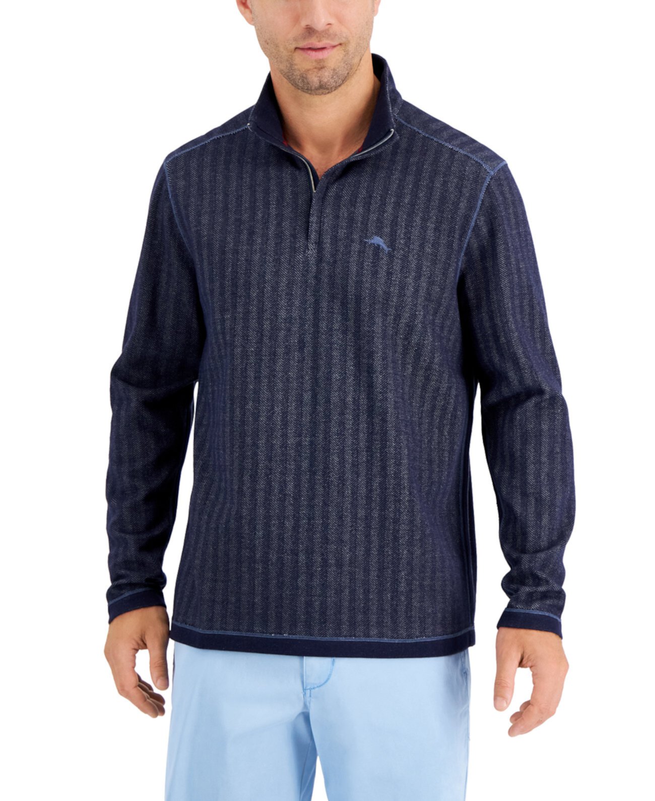 Мужской свитер с молнией на половину длины Playa Point, созданный для Macy's Tommy Bahama