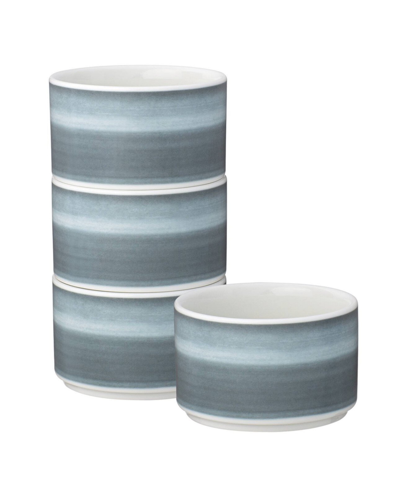 Мини-пиалы ColorStax Ombre, 4 шт., 9 унций, фарфор, диаметр 9.5 см Noritake