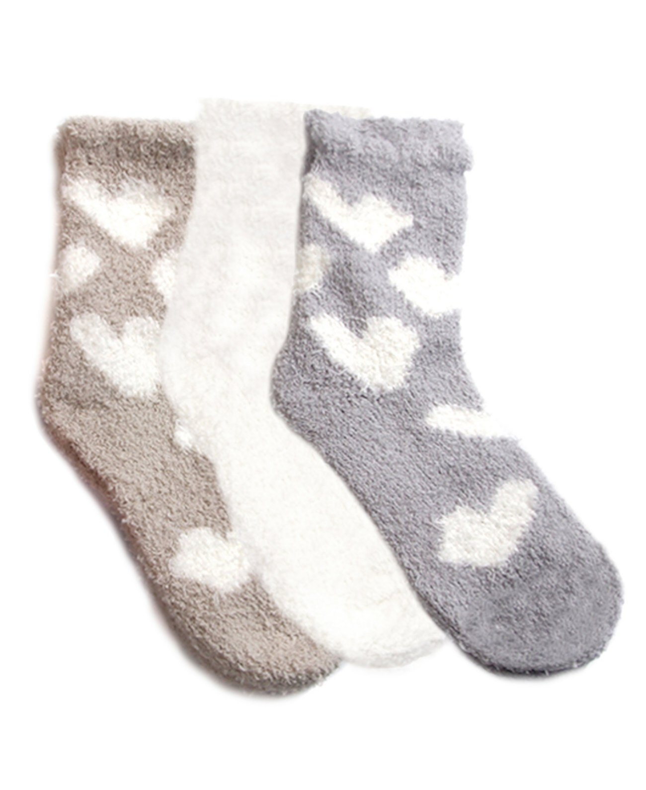 Women's Heart Cozy Socks Set, Pack of 3 Stems