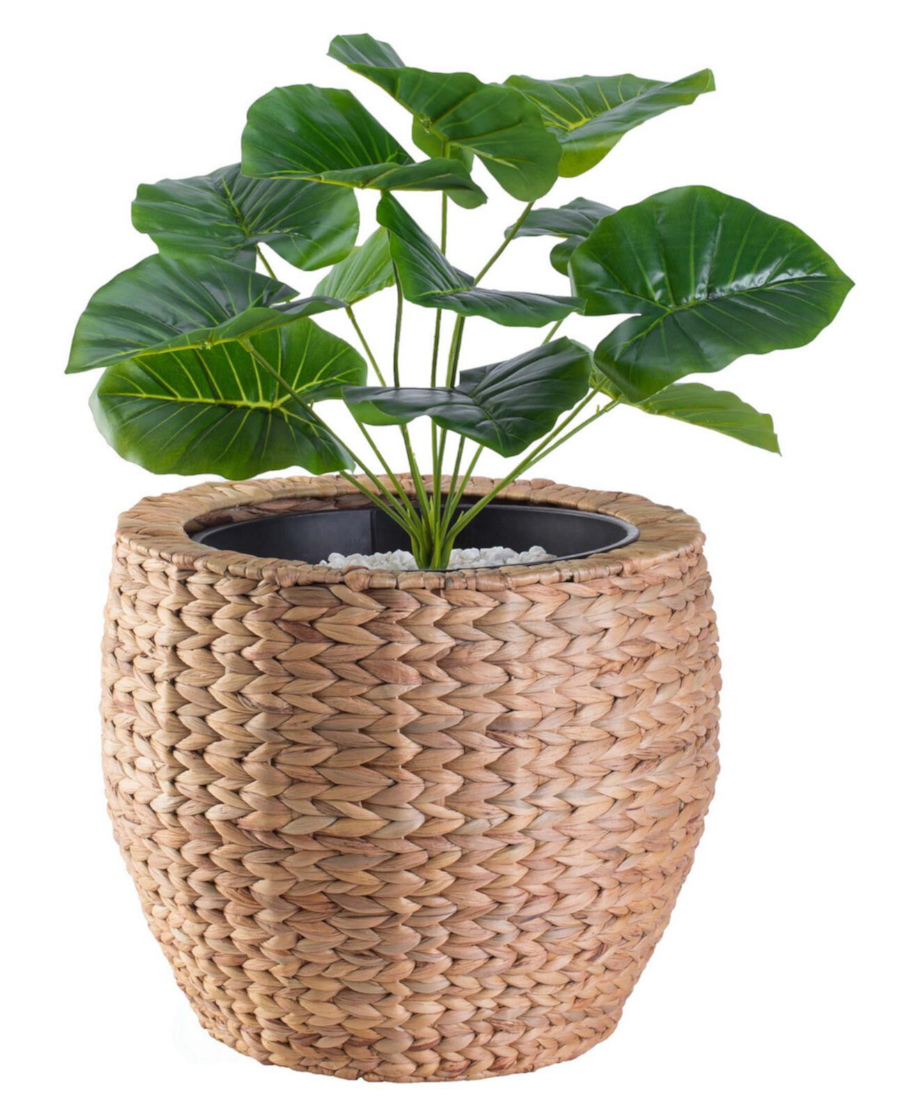 Round Floor Planter with Pot, Large Vintiquewise