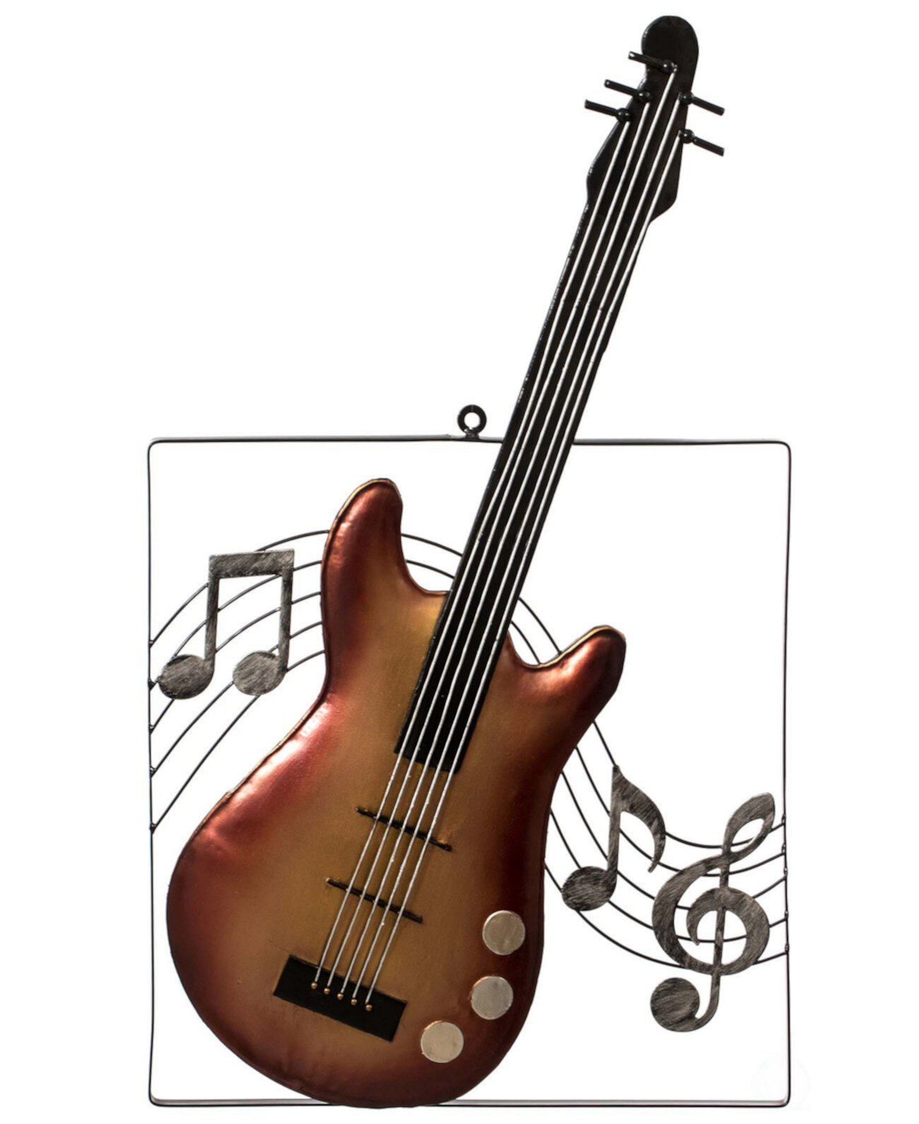 Подвесная гитара Музыкальная нота Wall Art Decor Скульптура Vintiquewise