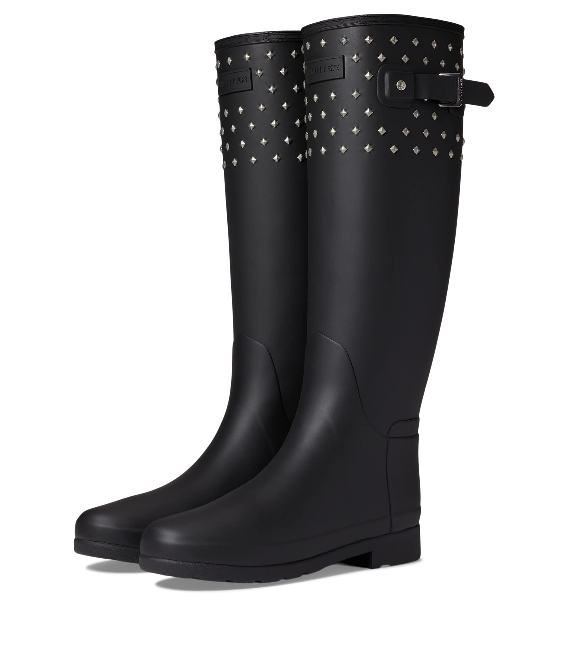 Refined Tall Stud Cuff Boot Hunter