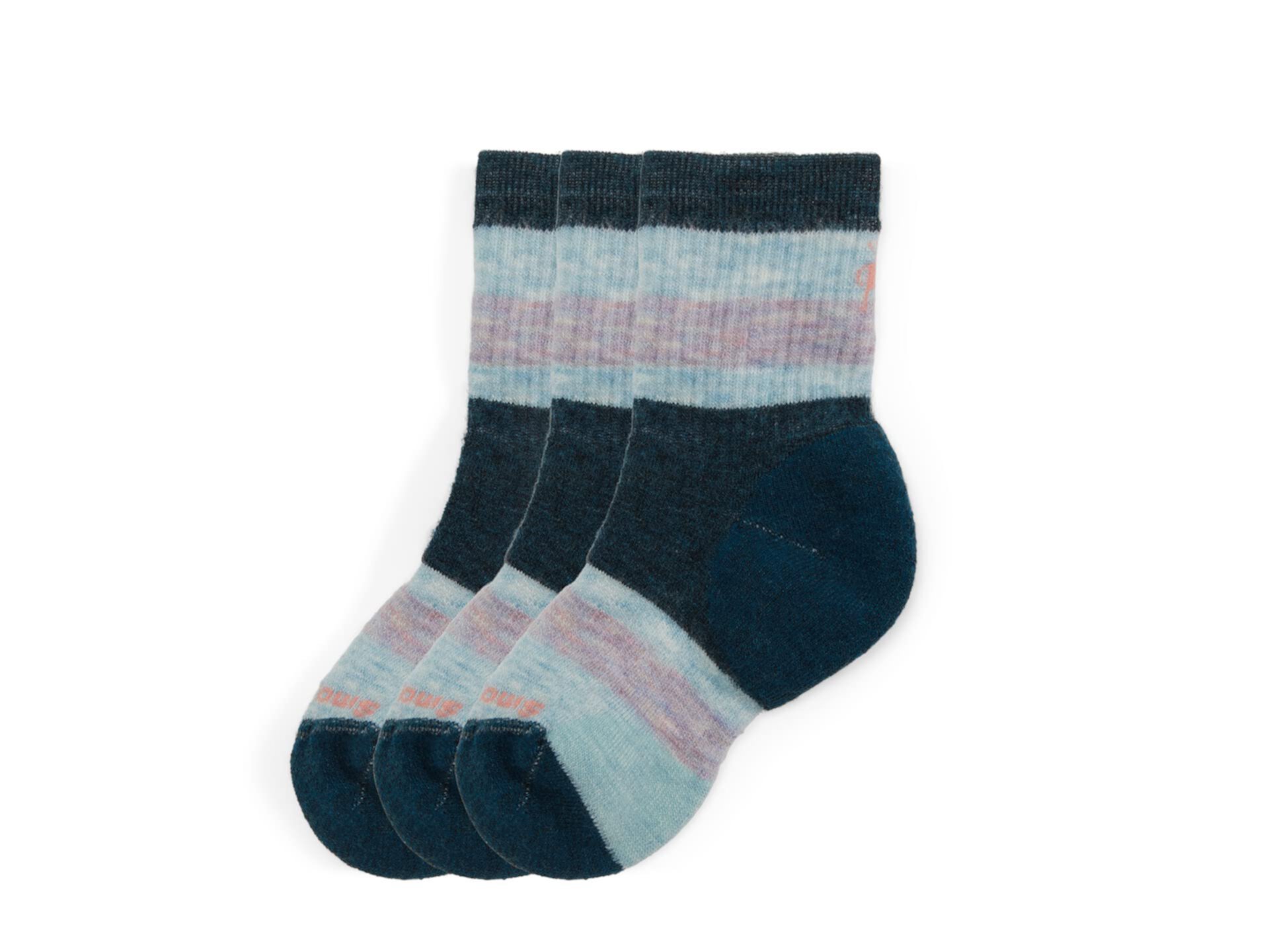 Детские носки Smartwool Kids Hike Full Cushion Striped Crew Socks 3-Pack Smartwool Kids