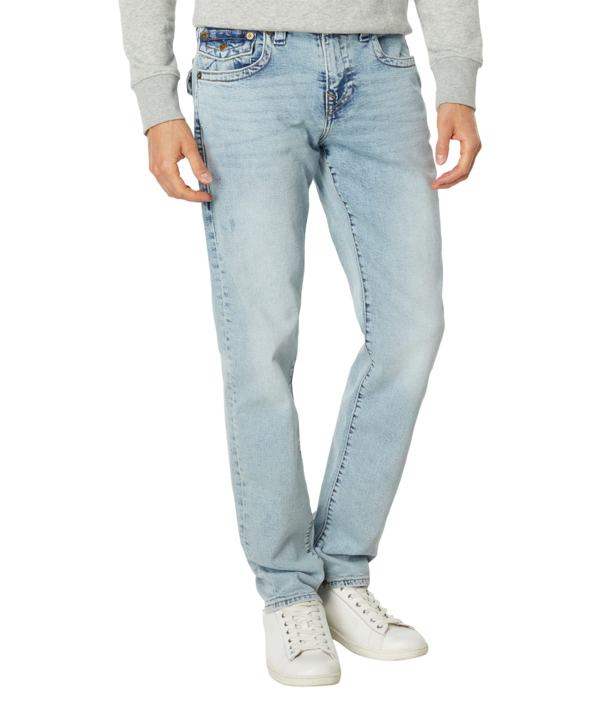 Geno Flap in Medium Wash True Religion