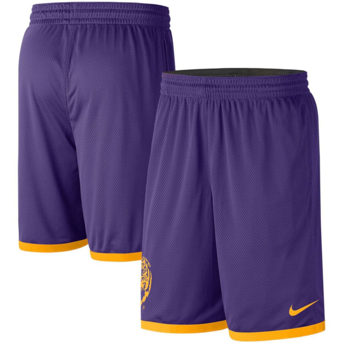 Nike men's lsu tigers antracite fly knit football shorts dicks