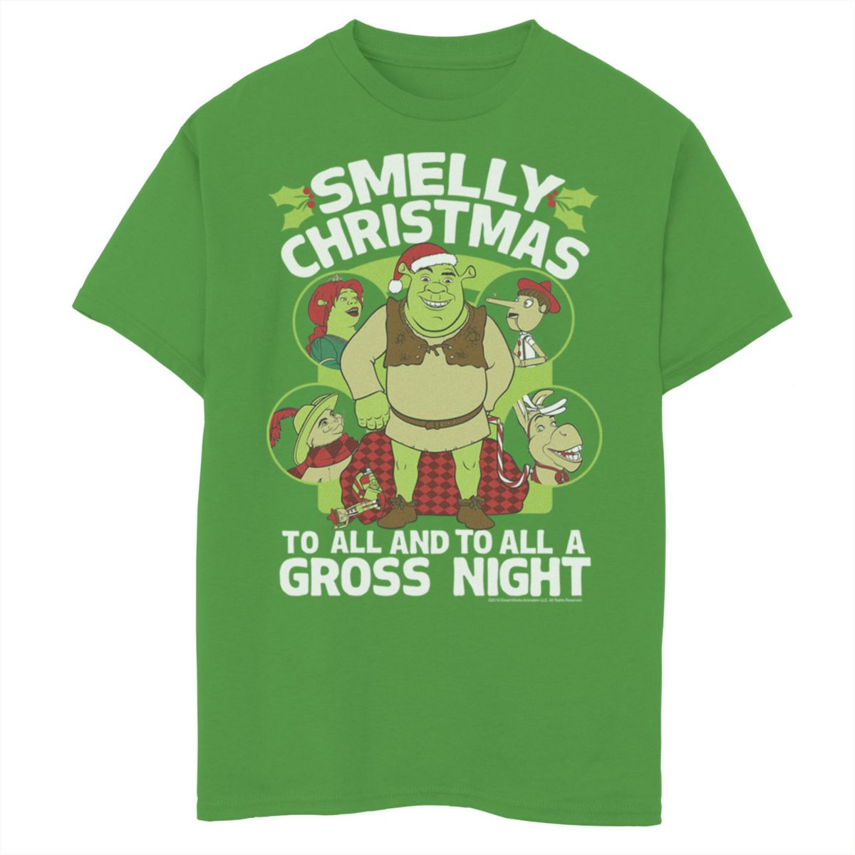 Джерси DreamWorks Для Мальчиков Shrek Smelly Christmas To All and To All A Gross Night Dreamworks