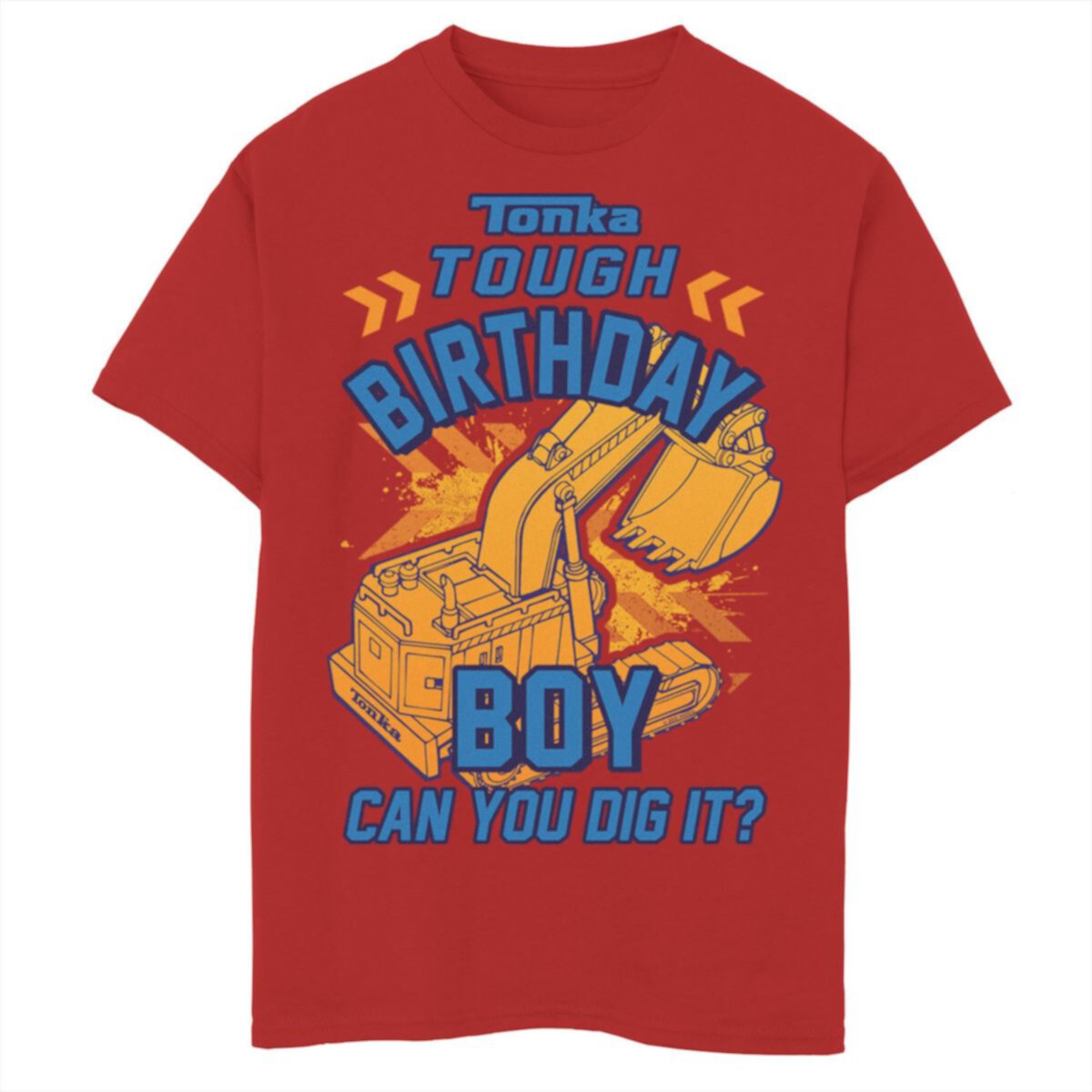 Футболка Tonka Tough Birthday Boy для мальчиков 8–20 лет с рисунком «Can You Dig It» Tonka