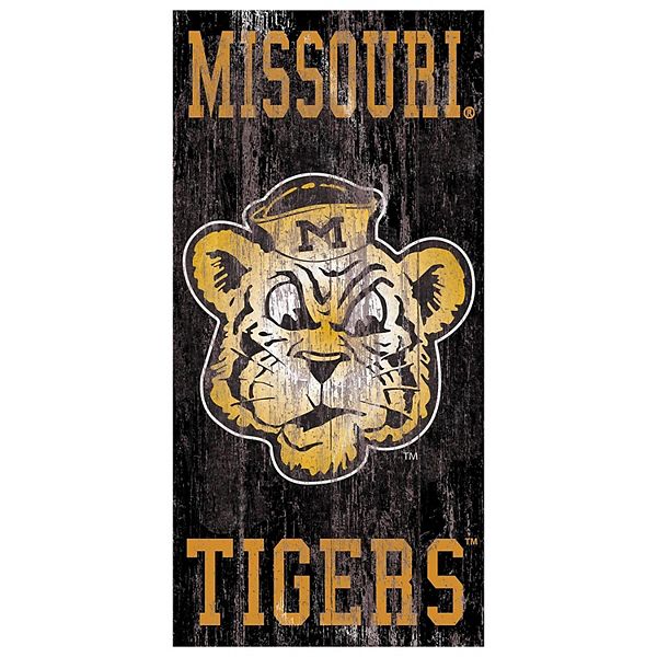 Настенная табличка с логотипом Missouri Tigers, 30 см x 15 см, из МДФ, готовая к развешиванию Fan Creations