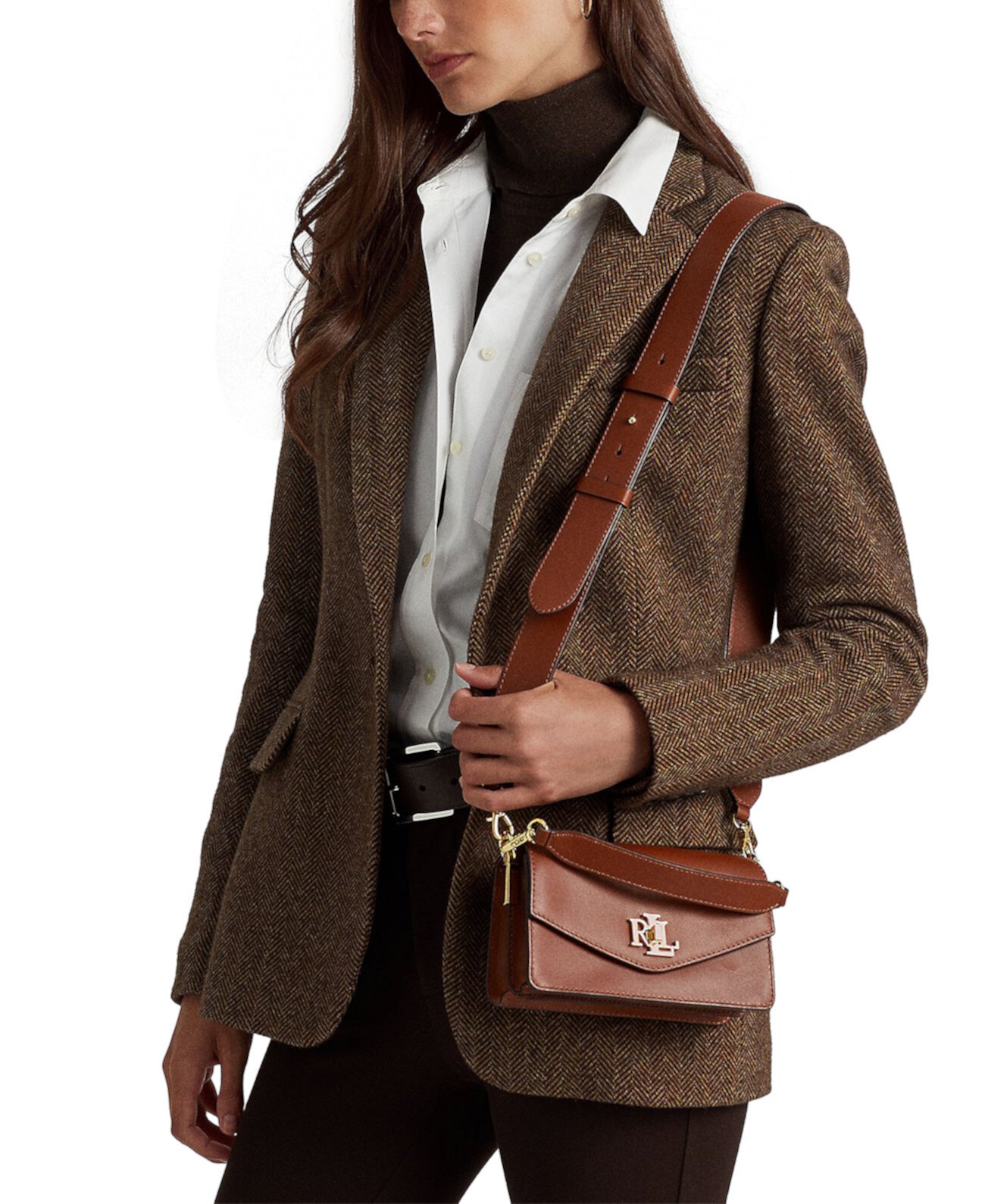 Small Leather Tayler Convertible Crossbody Bag LAUREN Ralph Lauren