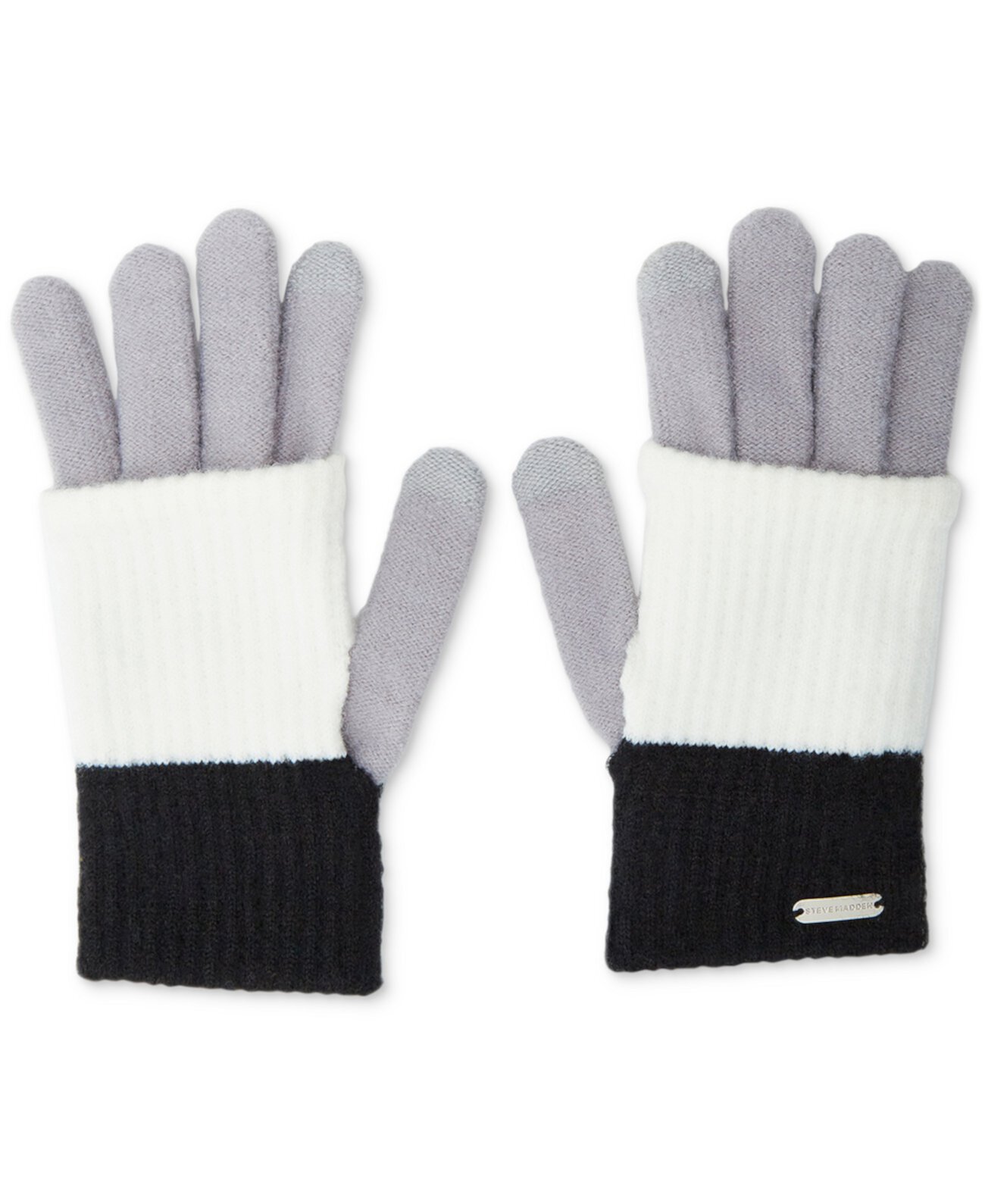 Зимние перчатки Steve Madden Women's Color-Blocked Long Cuff Magic Gloves Steve Madden