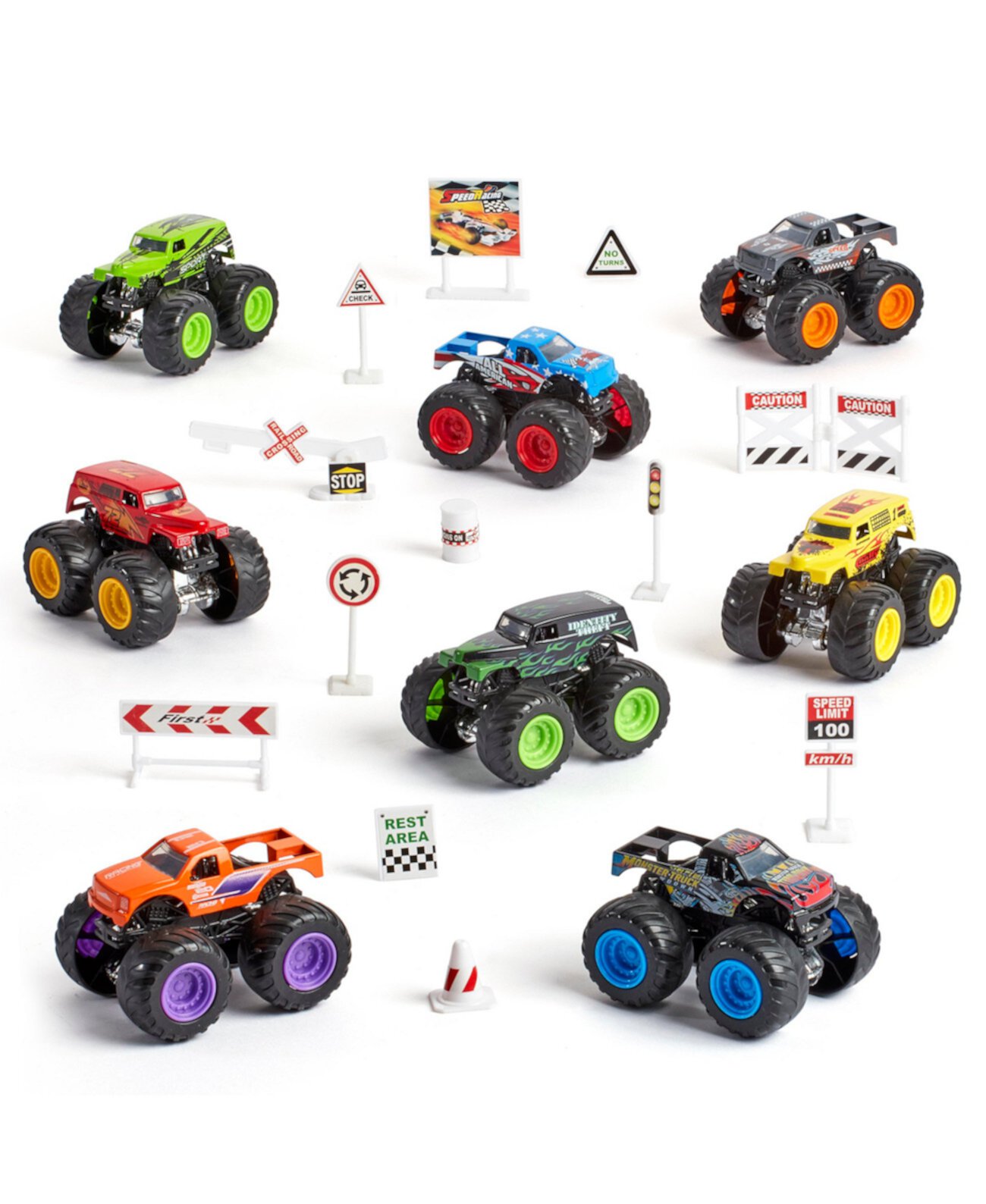 Литой под давлением набор трубок Monster Truck, созданный для вас компанией Toys R Us Fast Lane