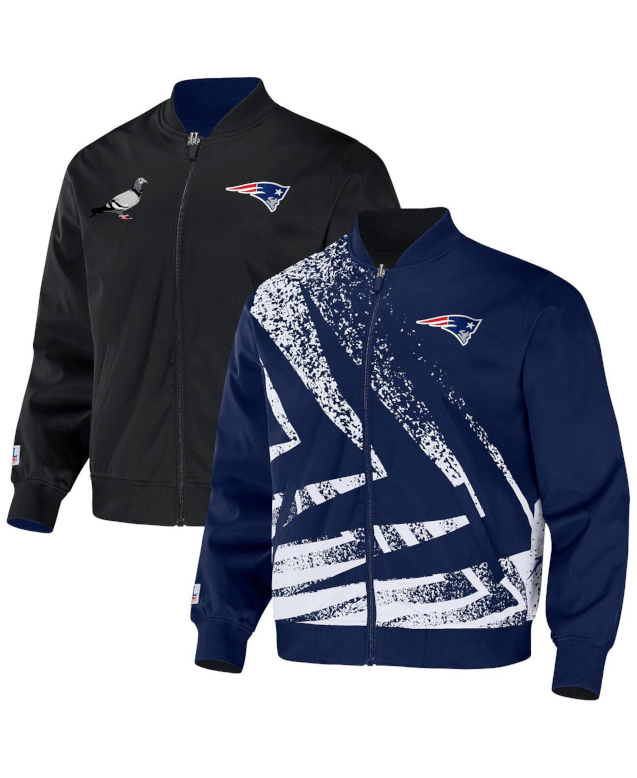 Мужская двусторонняя нейлоновая куртка NFL X Staple Navy New England Patriots с вышивкой NFL