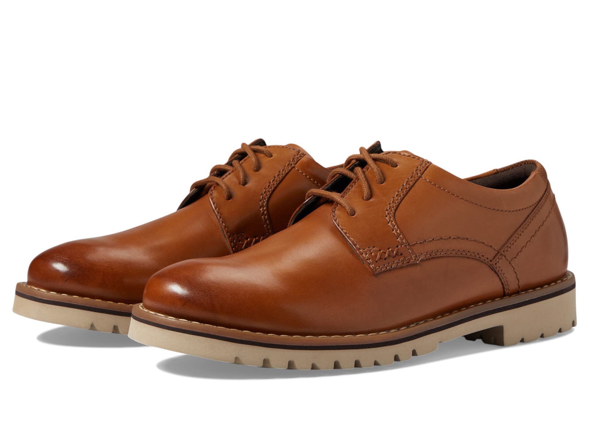 Мужские кожаные оксфорды Rockport Mitchel Plain Toe с амортизацией truTECH и дышащей подкладкой Rockport