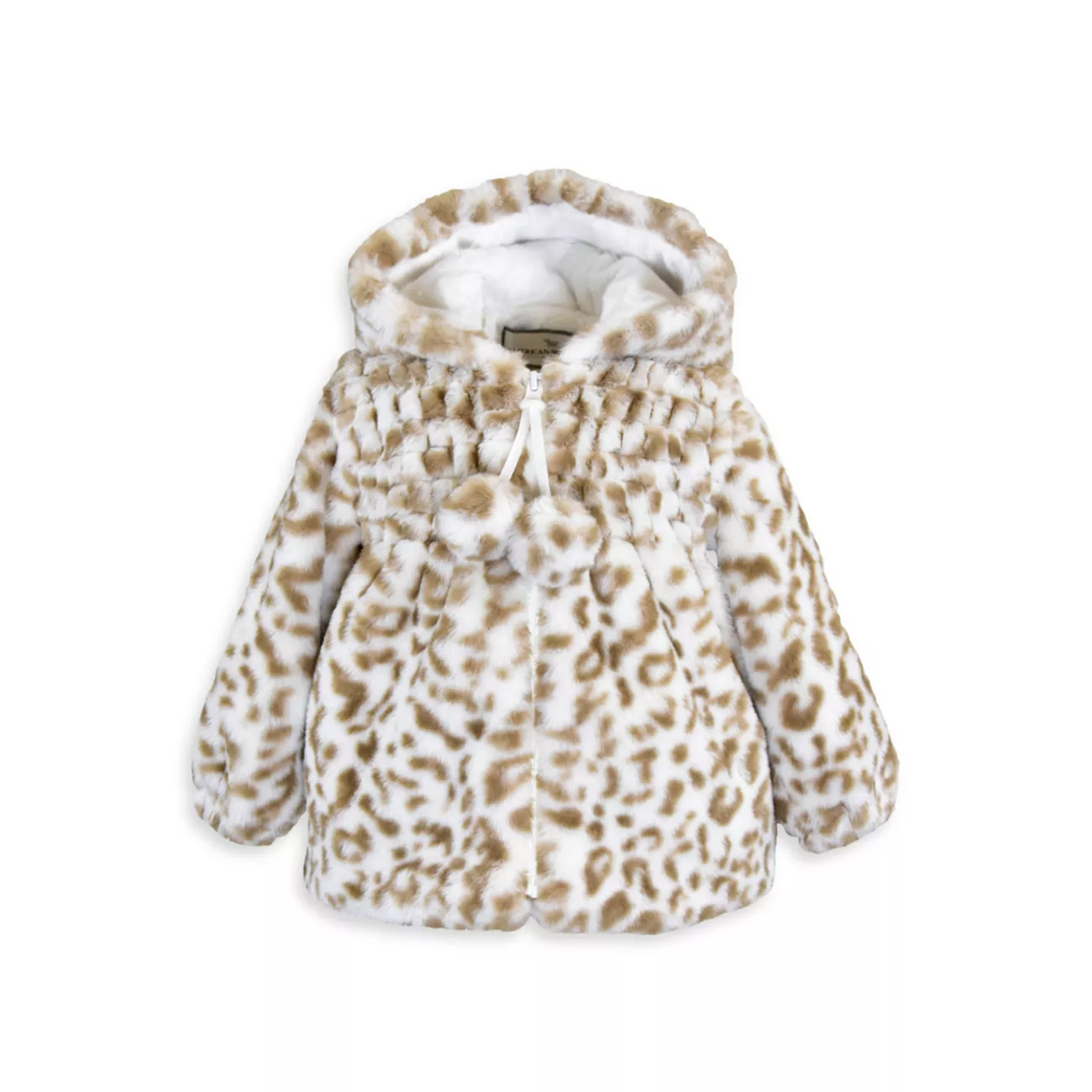Baby Girl's &amp; Присборенная куртка Little Girl с принтом гепарда WIDGEON