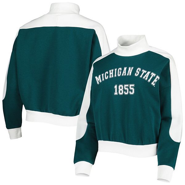 Женское худи Gameday Couture с длинными рукавами и высоким воротником для поклонников Michigan State Spartans Gameday Couture