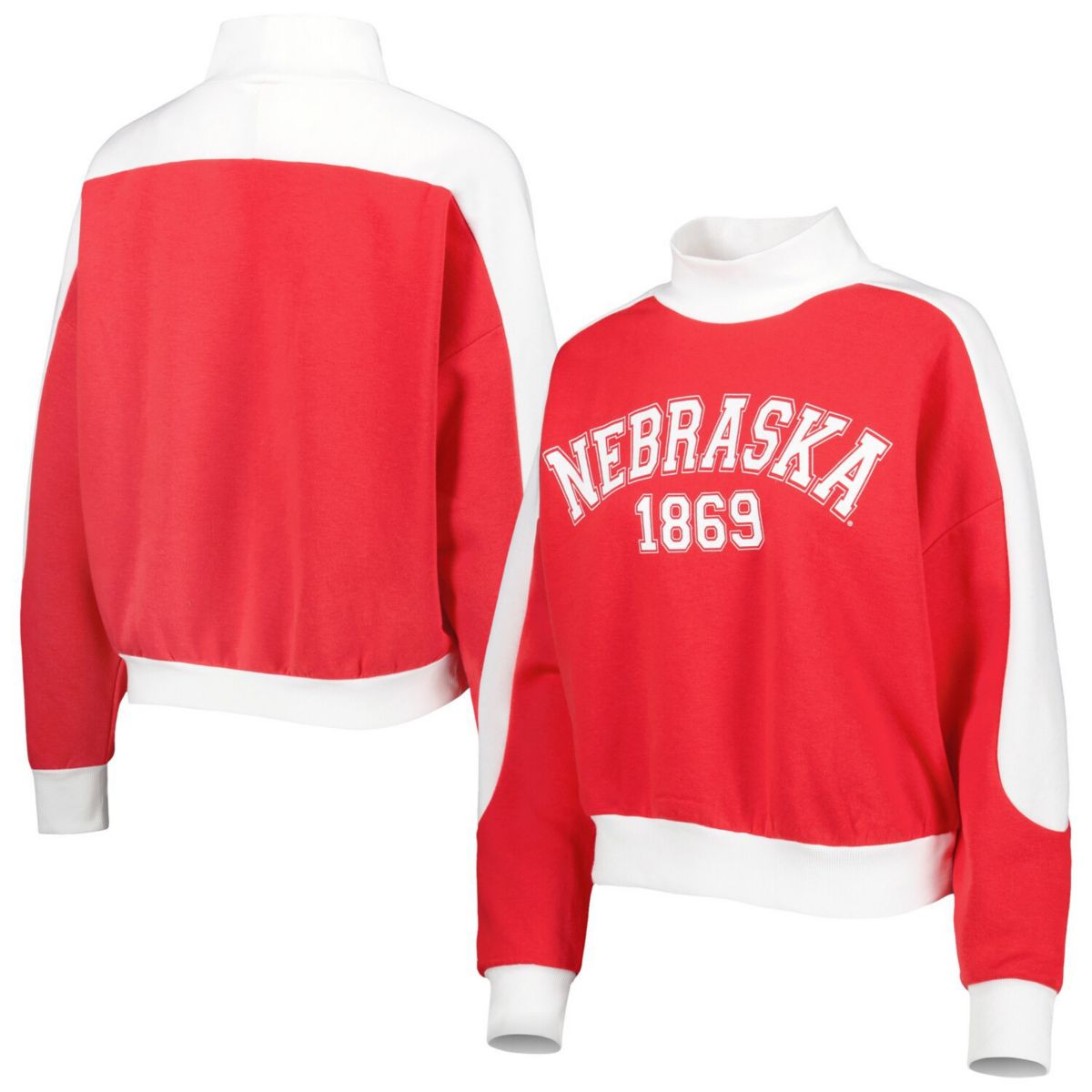Женский свитшот Gameday Couture Crimson Nebraska Huskers Make it a Mock Sporty Pullover Gameday Couture