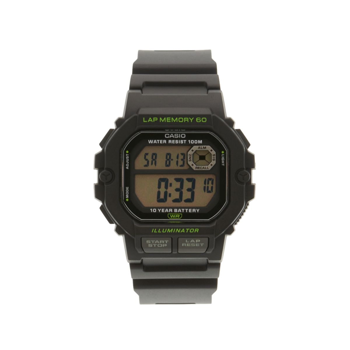 Цифровые беговые часы Casio Sports Gear — WS1400H-1AV Casio