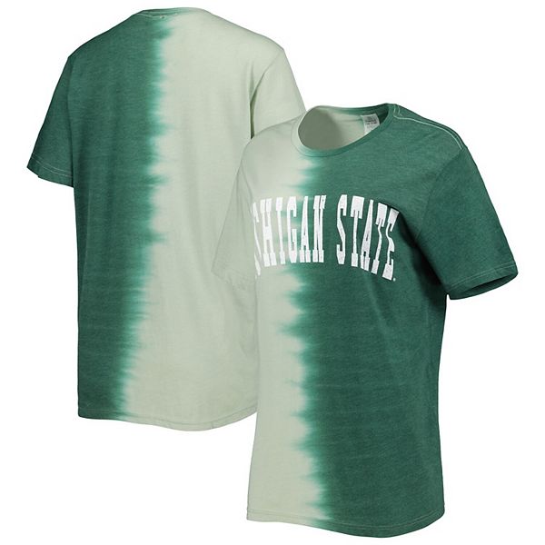 Женская зелёная футболка Gameday Couture Michigan State Spartans Find Your Groove с эффектом омбре Gameday Couture