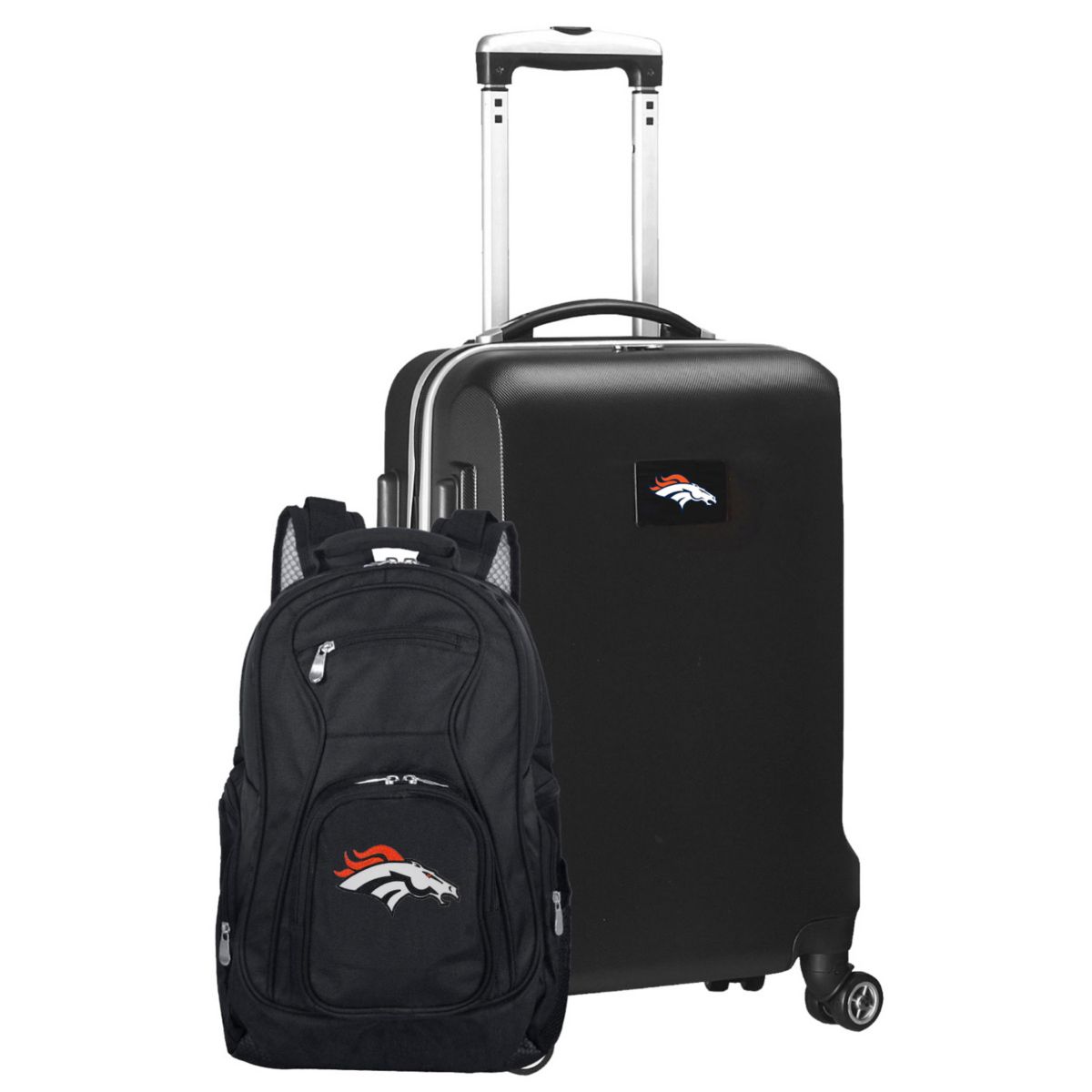 Набор ручной клади и рюкзака Denver Broncos Deluxe Hardside Spinner Unbranded