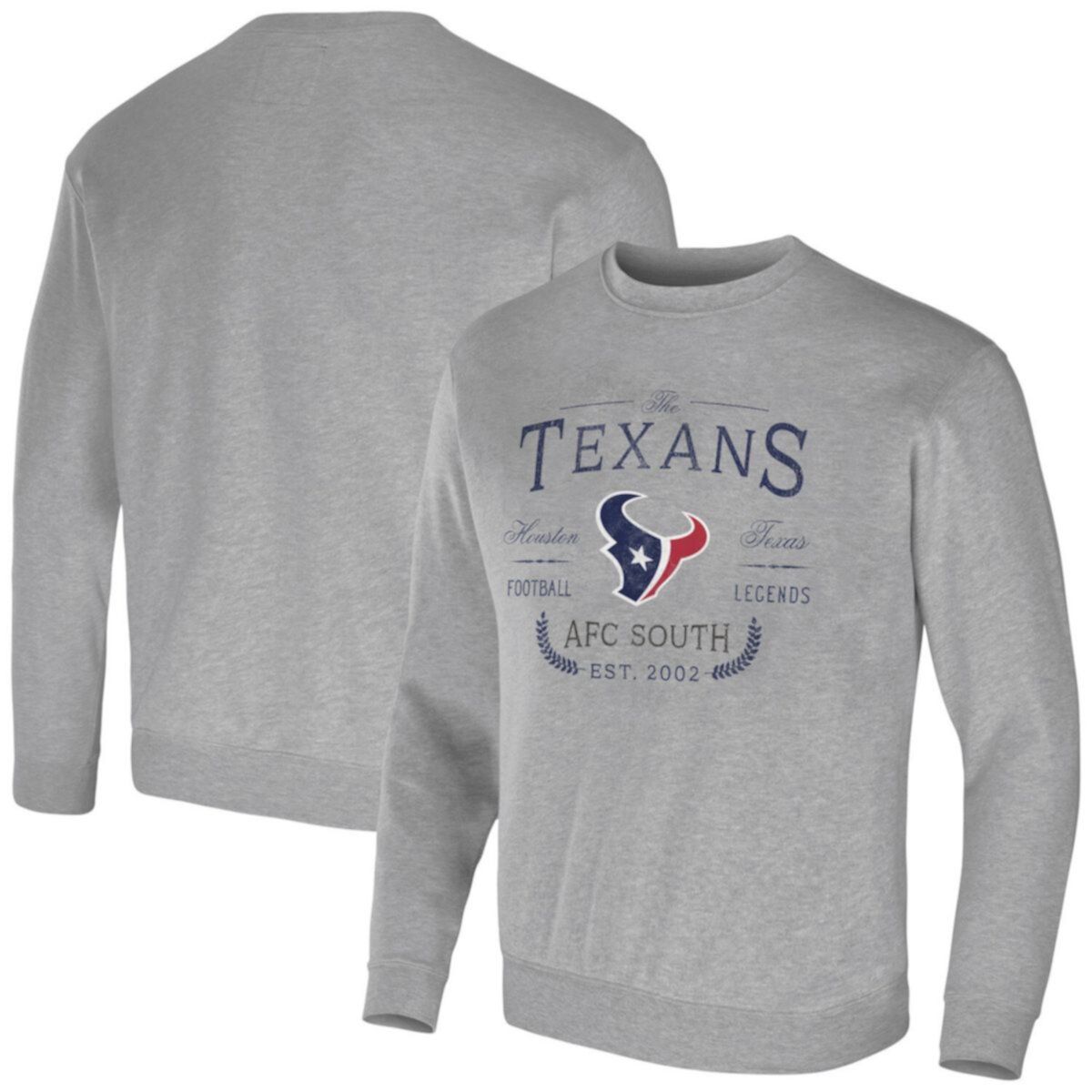 Мужской пуловер с капюшоном NFL x Darius Rucker Collection от Fanatics Heather Grey Houston Texans NFL x Darius Rucker Collection by Fanatics