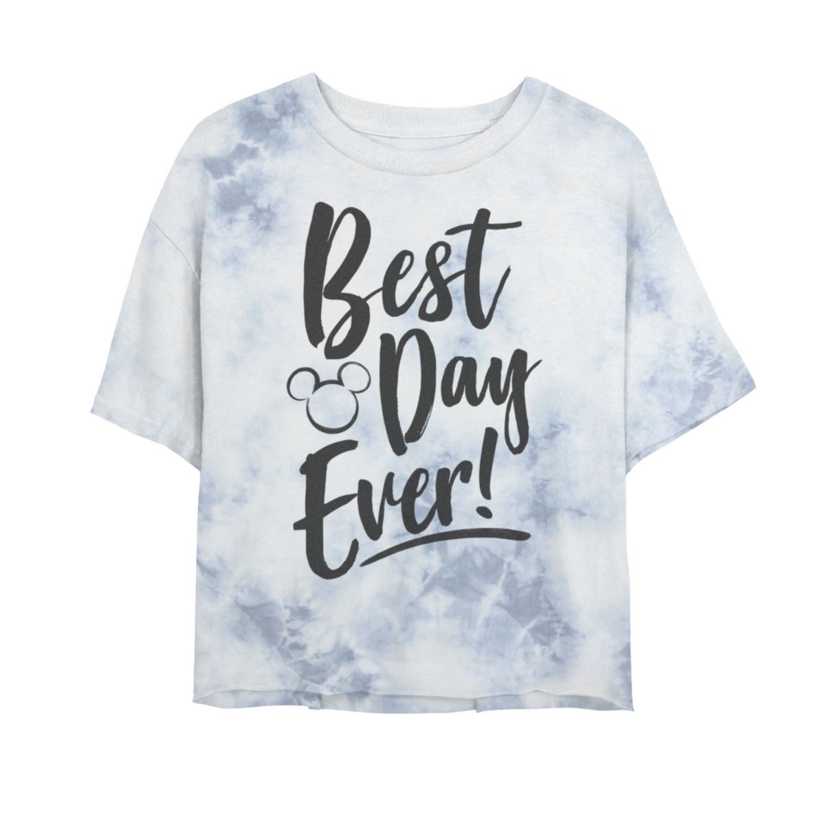 Укороченная футболка с графическим принтом Best Day Every Mickey Head Silhouette Bombard Wash Disney Park для юниоров Disney