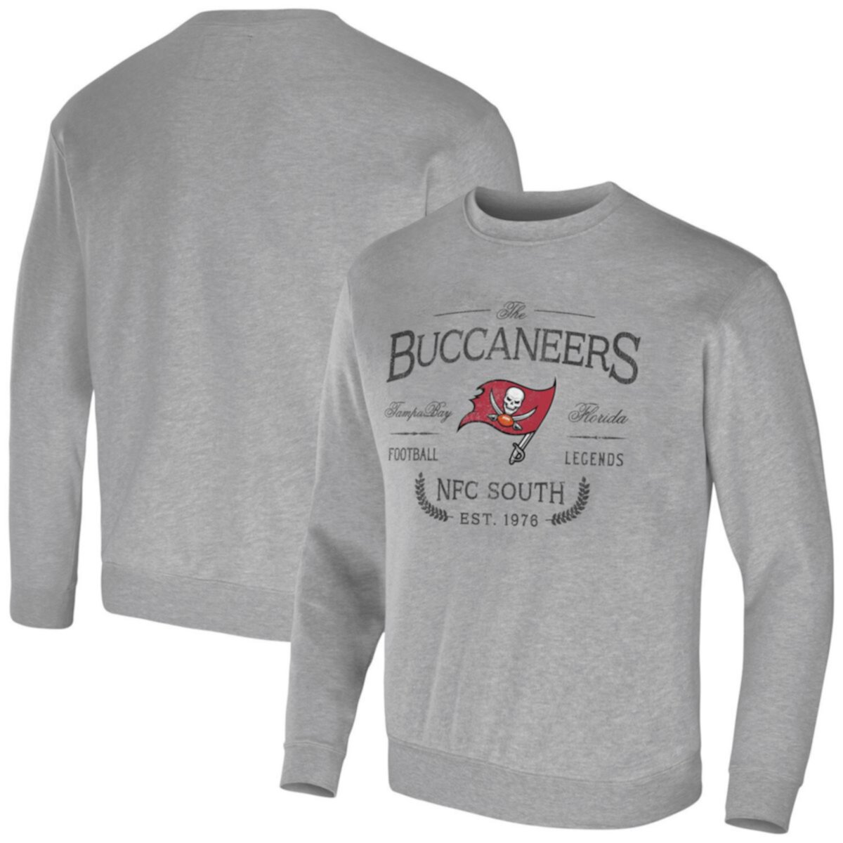 Мужское худи серого цвета с логотипом Tampa Bay Buccaneers из коллекции NFL x Darius Rucker NFL x Darius Rucker Collection by Fanatics