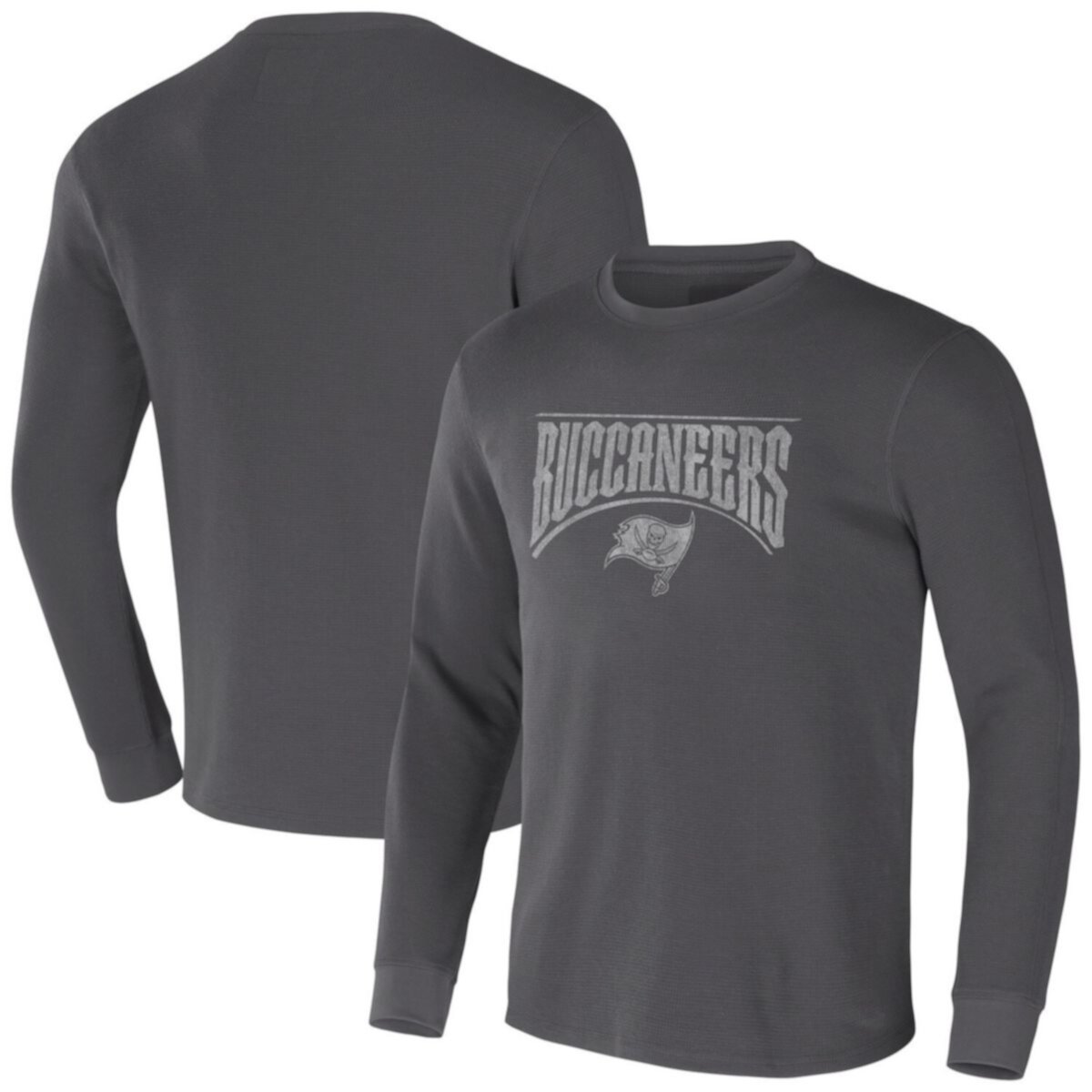 Мужская Футболка Darius Rucker Collection by Fanatics Charcoal Tampa Bay Buccaneers Long Sleeve Thermal Darius Rucker Collection by Fanatics