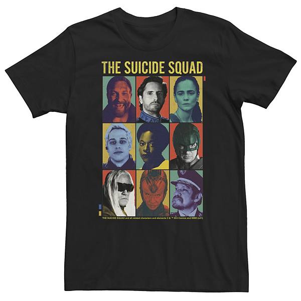 Мужская Футболка DC Comics Big & Tall The Suicide Squad Character Box Up Tee DC Comics