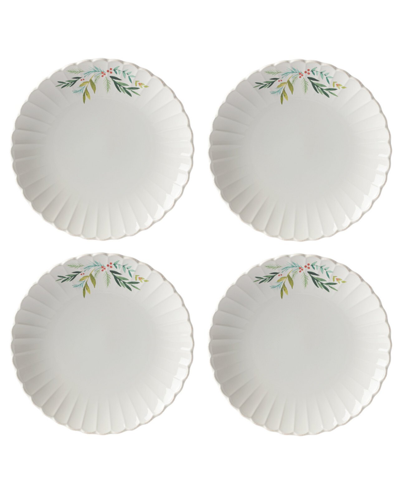 Праздничный набор тарелок French Perle Scallop, 4 предмета Lenox