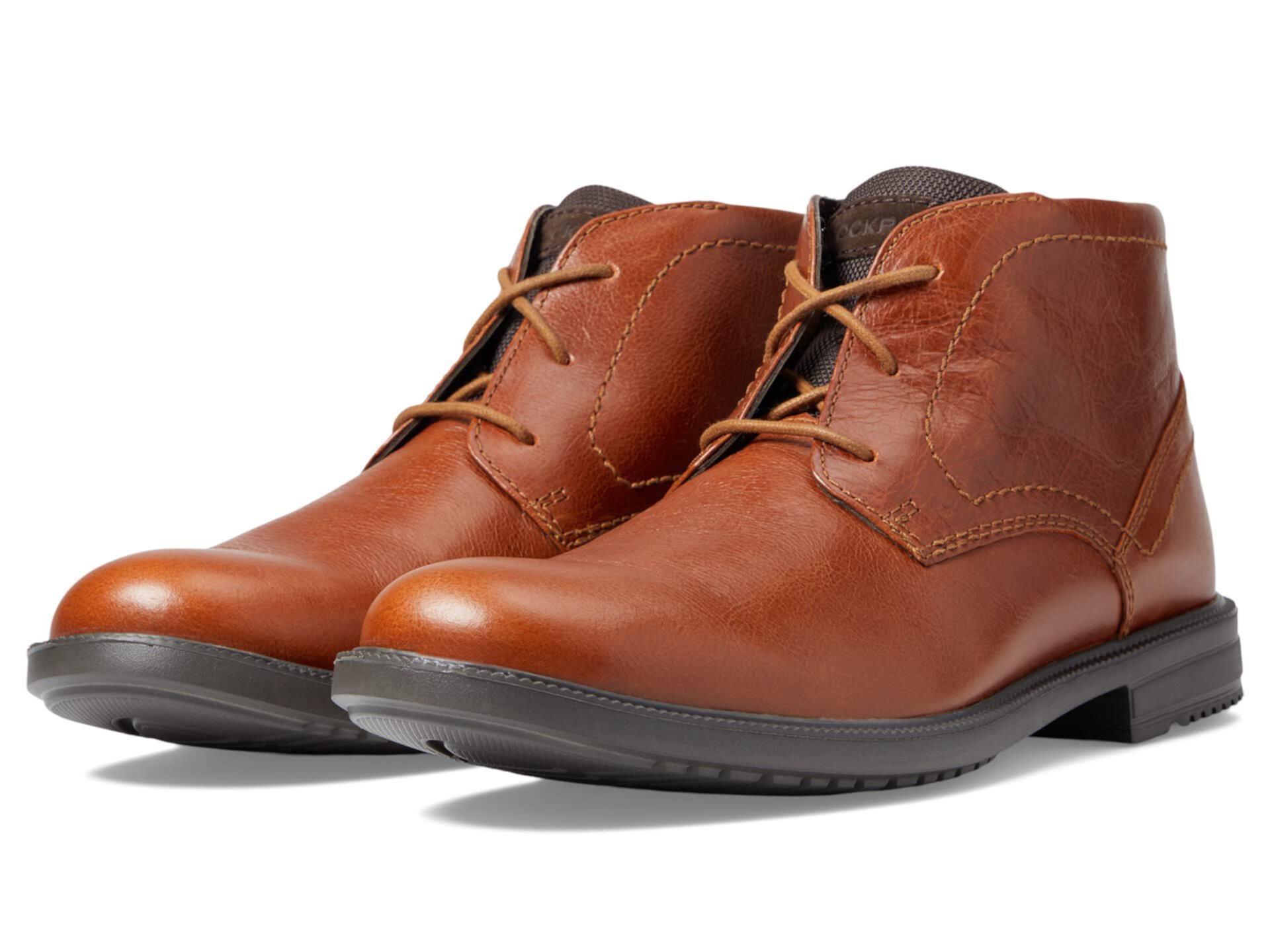 Кожаные ботинки Rockport Berenger Plain Toe Chukka с элегантным дизайном и текстильной подкладкой Rockport