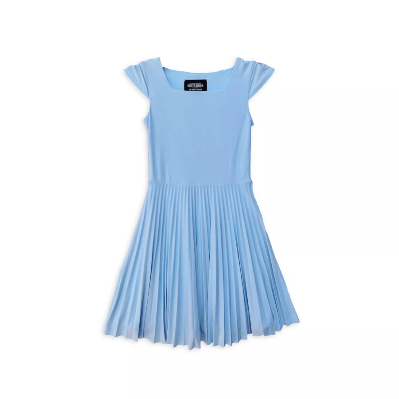 Плиссированное платье с короткими рукавами для девочек Un Deux Trois