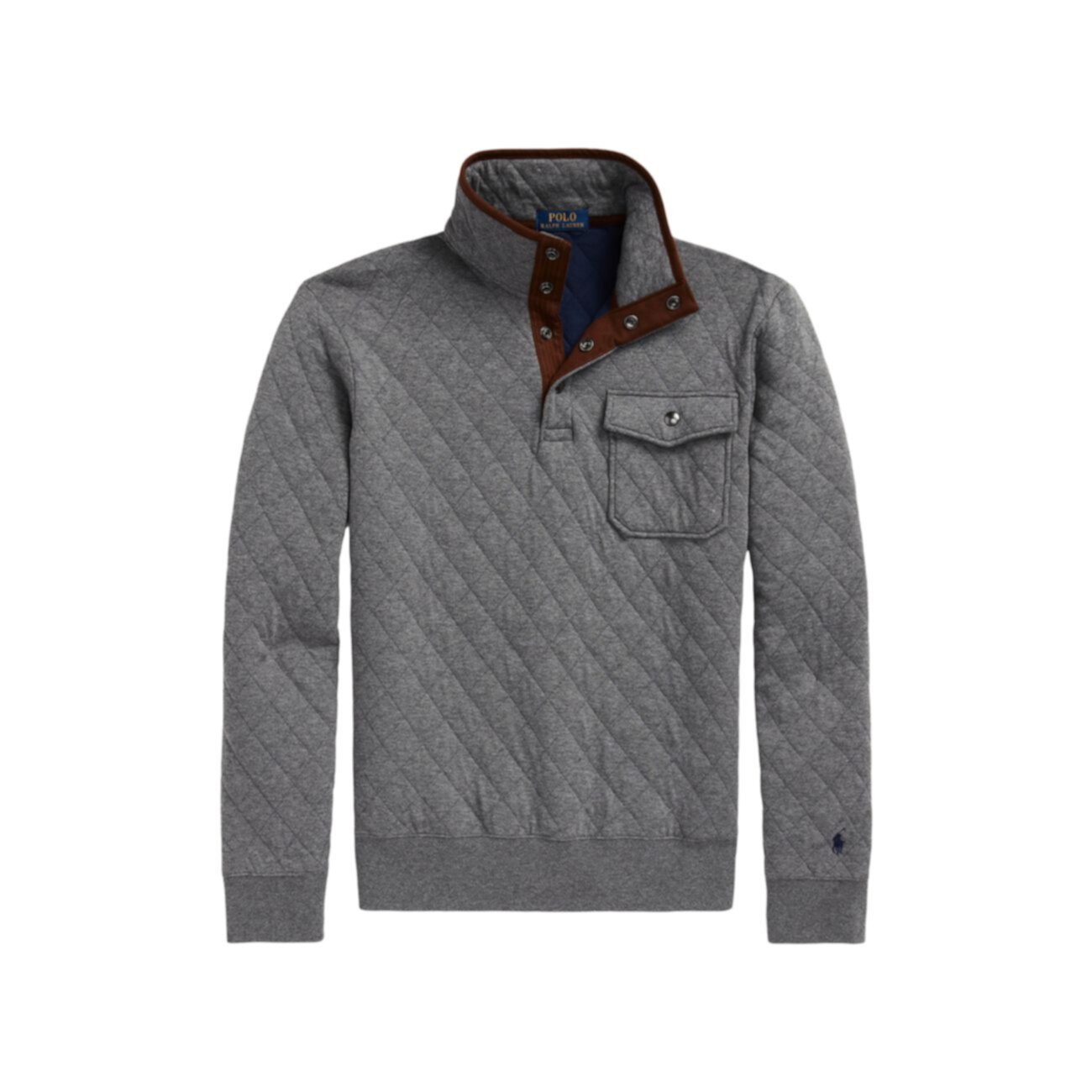 Стеганый фланелевый пуловер Polo Ralph Lauren