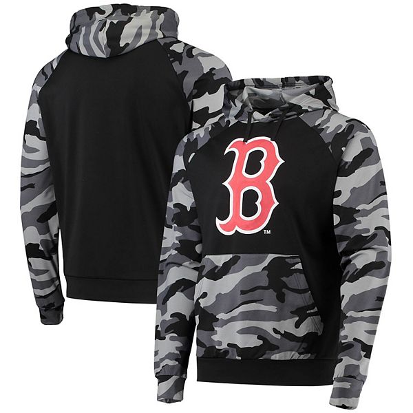 Мужское лёгкое камуфляжное худи с капюшоном и карманом FOCO Boston Red Sox с длинным рукавом Foco